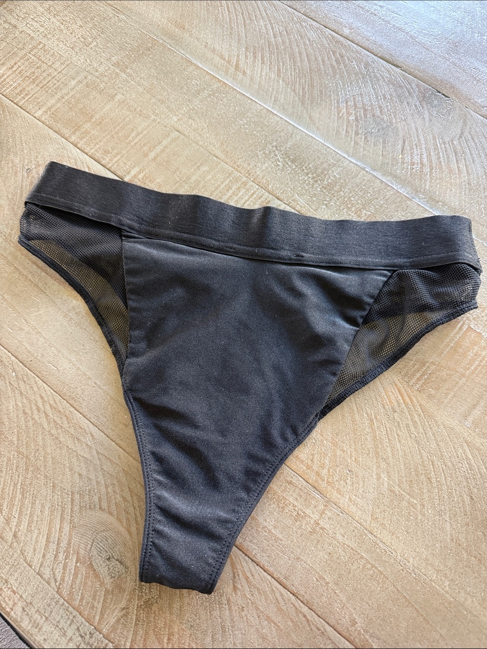 Black Rhinestone Bikini Bottoms - Picture 2 of 3